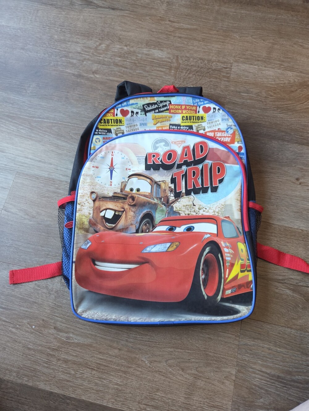 Disney Pixar Cars Backpack for Kids Lightning McQueen and Mater Bookbag
